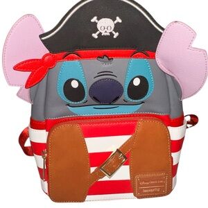 Loungefly Disney cruise line pirate stitch mini backpack